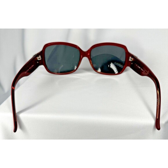 ELLE EL18884 Women's Full Frame Trendy Oval Designer Sunglasses 58-16-130 Red - Picture 5 of 9